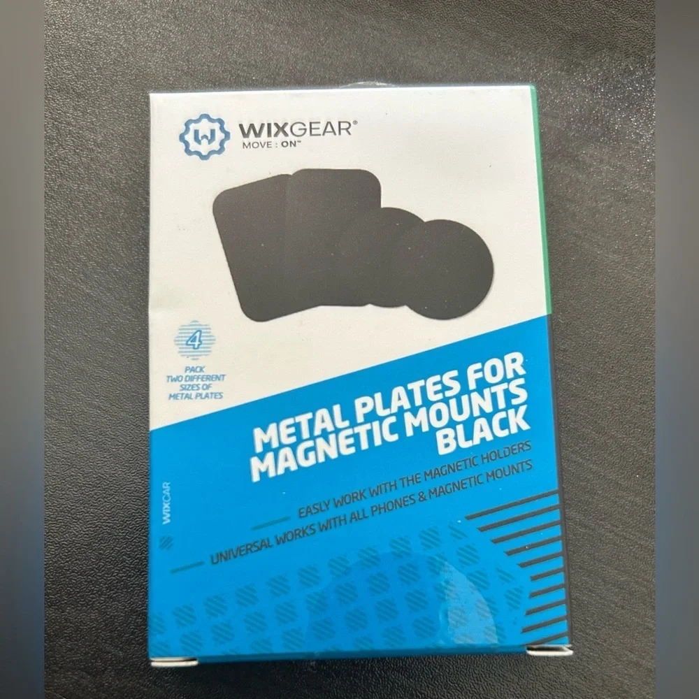 Black Metal Plates for Magnetic Mounts